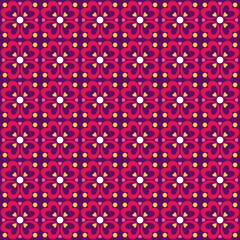 Flower Tile Seamless Pattern. Talavera Pattern