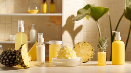 Golden Glow Pineapple Infused Skincare Elixir for Radiant Beauty