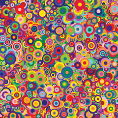 Fototapeta premium abstract background of colorful concentric circles ideal as a concept of joy