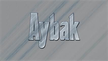 3D Glass effect afghanistan city name design of Aybak, glassy background.	