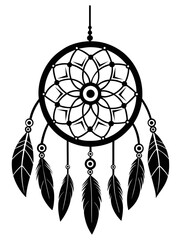 Fototapeta premium Traditional dreamcatchers ornament