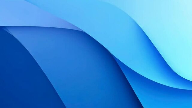 Abstract design featuring layered blue shapes creating a smooth, modern aesthetic.