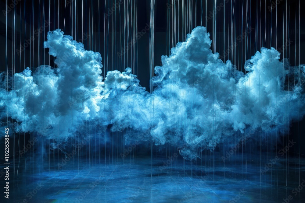 Aufkleber smoke is creating an abstract background with a surreal and atmospheric feeling