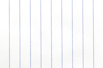 Blank lined paper background, empty white paper.