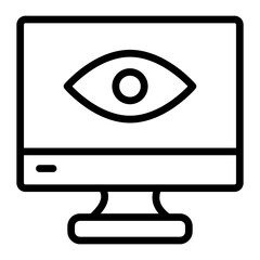 Visual Communication Vector Line Icon Design