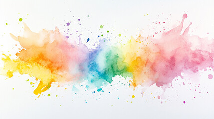 A painting of a colorful explosion with splatters of paint. The colors are bright and vibrant, creating a sense of energy and excitement. The painting seems to be a representation of the chaos