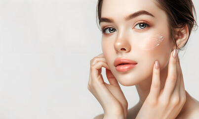 portrait of woman with perfect skin