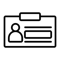 Is card Vector Line Icon Design