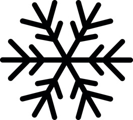Christmas snowflake. Winter flat snowflake vector illustration