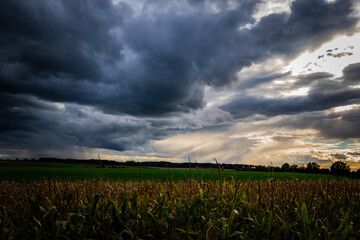 Auftürmende Regenwolken