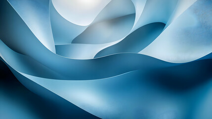 Abstract Blue Swirling Background
