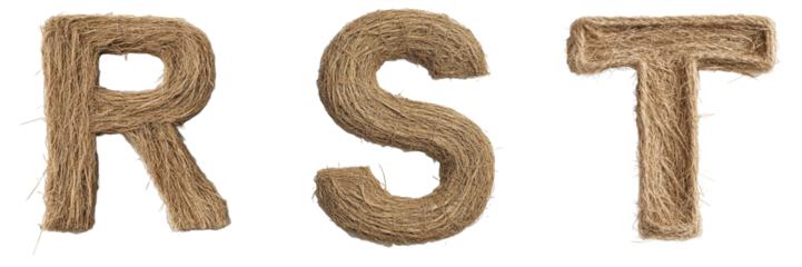 Rustic boho lettering typography,transparent background PNG.