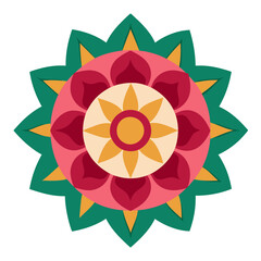 Colorful modern traditional mandala designs | vector illustration on white background