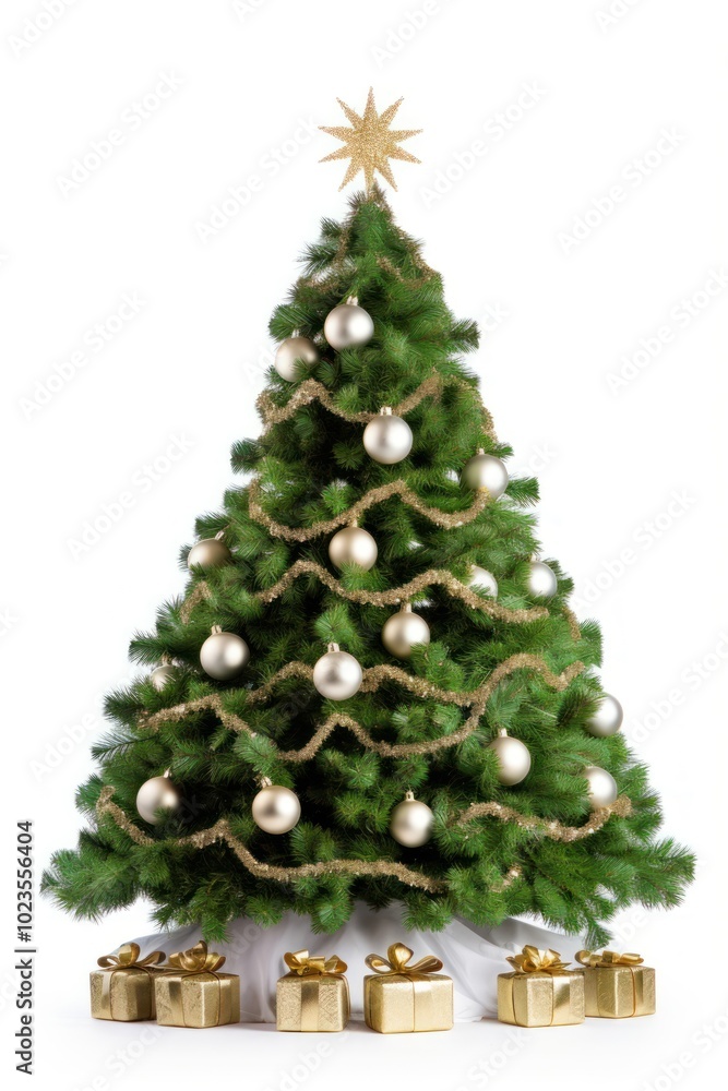 Canvas Prints Christmas tree christmas decoration plant.