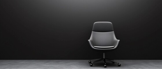 Solitude in the Shadows: Depiction of Loneliness in a Dimly Lit Corporate Office Corner