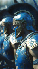 close up of a roman soldier