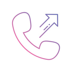 Call vector icon stock illustration