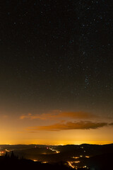 Fototapeta premium sunset in the mountains - might over valley