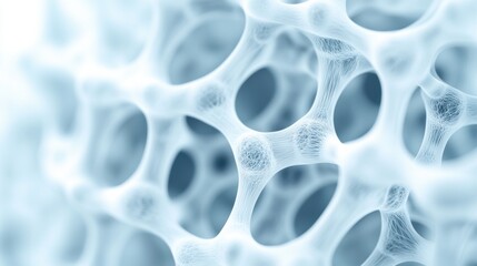 Intricate network of interconnected cells in a microscopic view, AI