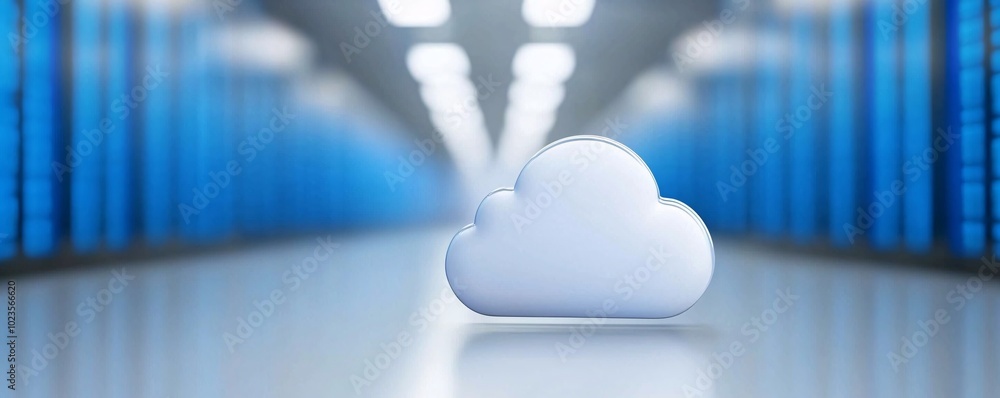 Poster cybersecurity breach cloud storage under attack - digital protection systems compromised as identity