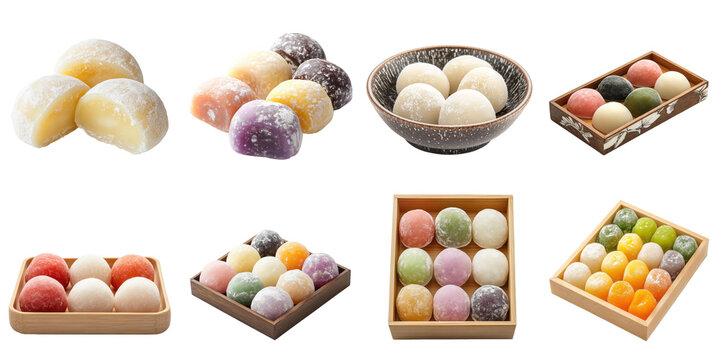 Mochi dessert isolated 3d mockup without background using for all purpose.