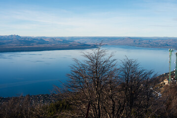 lake and mountains