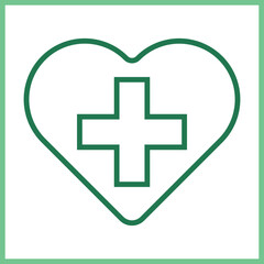 Obraz premium Medical CrossIcon Design