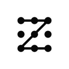 pattern security solid icon vector design good for web or mobile app