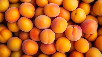 Close-up of apricots, Generative Ai