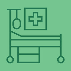 Hospital BedIcon Design