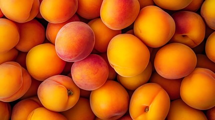 Close-up of apricots, Generative Ai