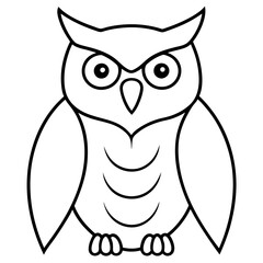 owl on white