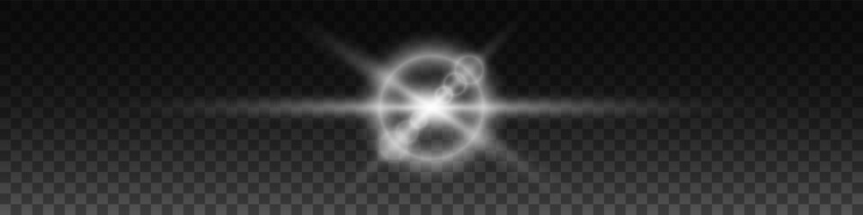 Explosive stellar flare isolated. White explosions with magical sparks and starlight for blazing sun and luminaries with geometric vector blur