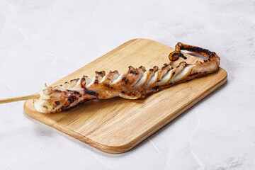 Delicous tasty Grilled octopus tentacle
