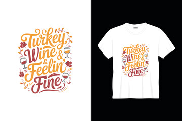 Happy thanksgiving typography t shirt design