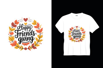 Happy thanksgiving typography t shirt design