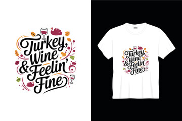 Happy thanksgiving typography t shirt design