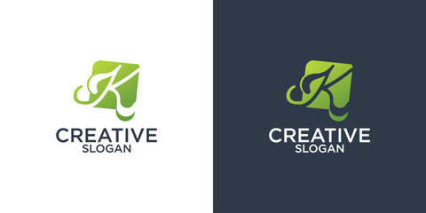 collection of letter k abstract logo design vector templates