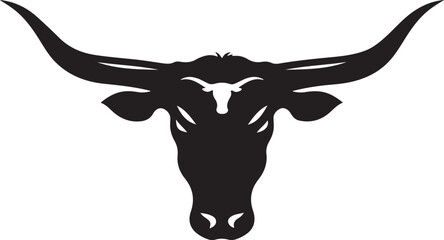 Long Horn logo vector silhouette