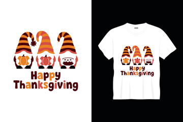 Happy thanksgiving typography t shirt design