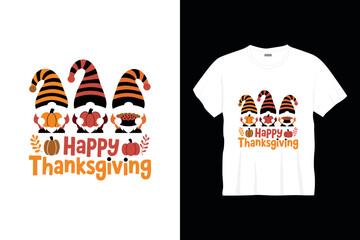 Happy thanksgiving typography t shirt design