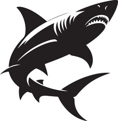 Shark vector silhouette 