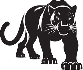 Black panther vector silhouette 