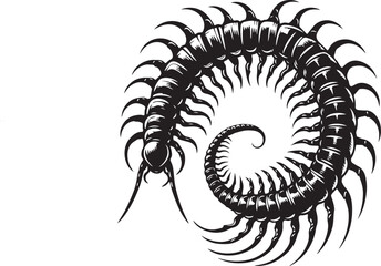 Centipede  vector silhouette