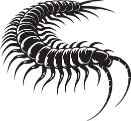 Centipede  vector silhouette