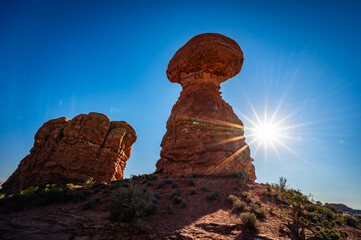 Arches National Park while hiking in the fall of 2024 including Balanced Rock and various arches © Ed