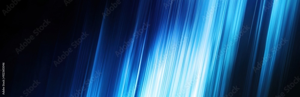 Poster blue background with a vertical gradient, transitioning from blue at the top to black at the bottom 