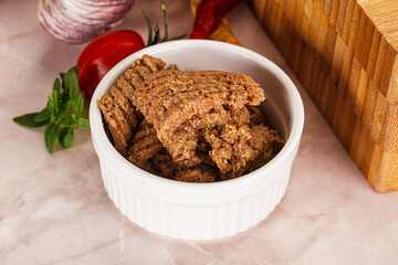 Liver Pate spread in the bowl