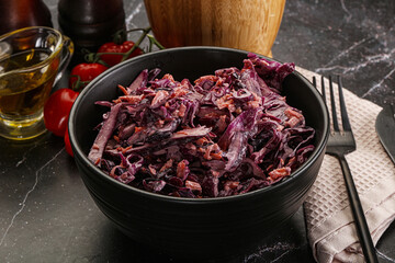 Coleslaw salad with cabbage and carrot