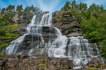 Fototapeta premium Skulestadmoen is a town in Hordaland county, Vestlandet region, Norway.